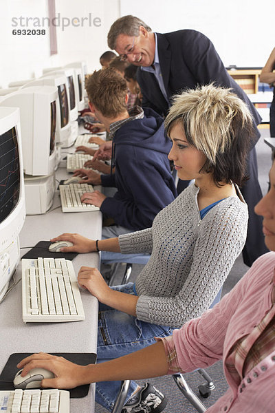 Studenten in Computer-Labor