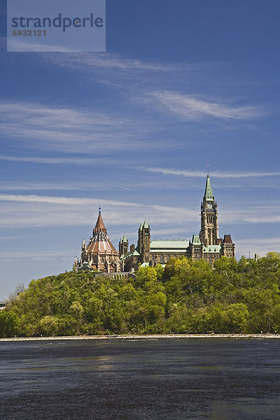 Ottawa  Hauptstadt  Gebäude  Fluss  Parlamentsgebäude  Kanada  Ontario
