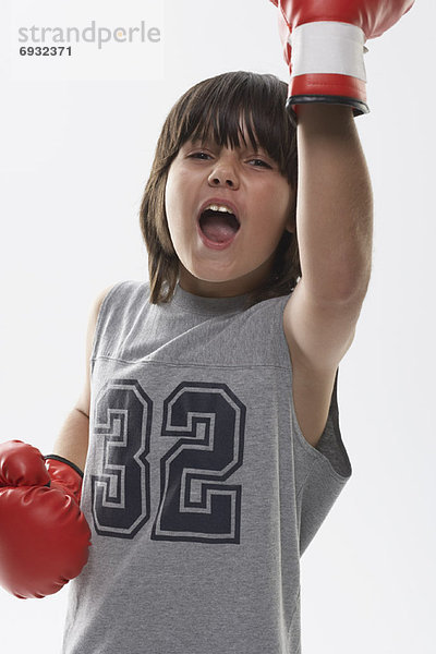 Portrait  Junge - Person  Handschuh  Kleidung