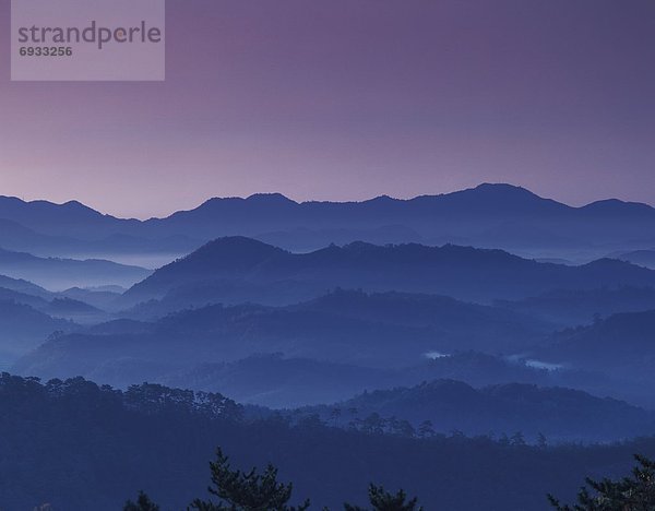 Berg  Sonnenaufgang  Nebel  Wolkengebilde  Japan