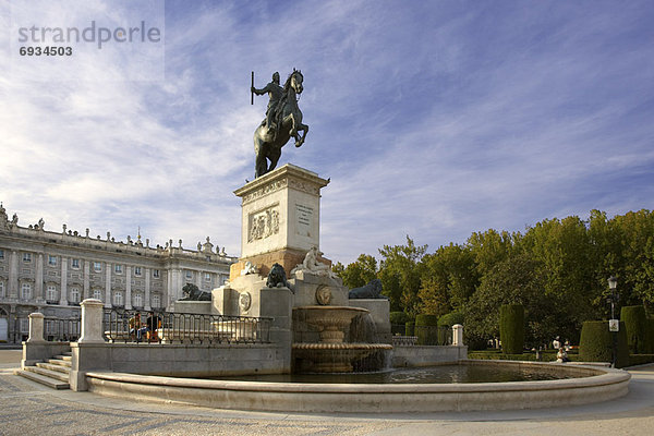 Madrid  Hauptstadt  Plaza de Oriente  Spanien