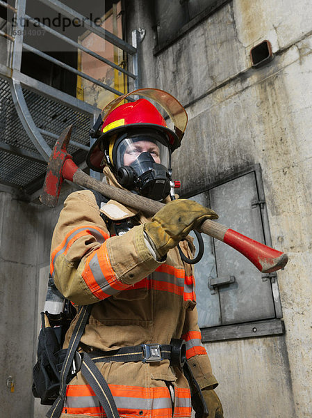 Porträt von Feuerwehrmann