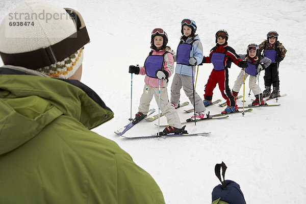 Mann  unterrichten  Ski  Schule  Student  British Columbia  Kanada