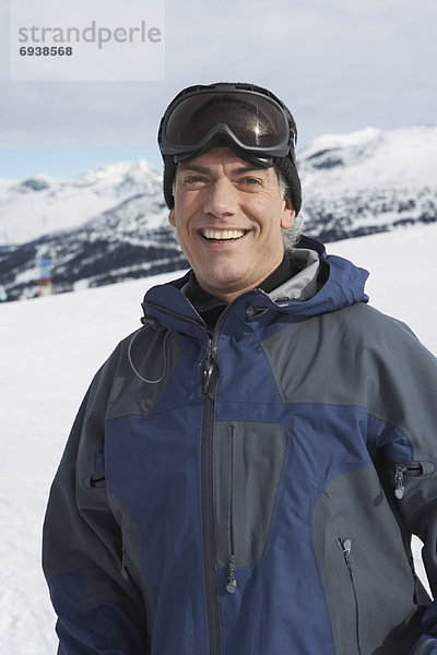 Portrait  Mann  Hügel  Ski  Kanada
