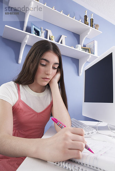 Girl Studying