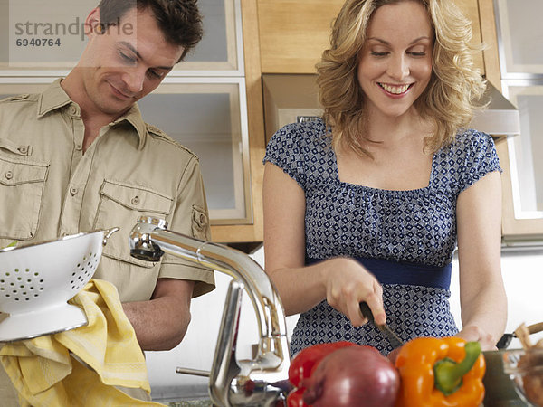 Couple Cooking