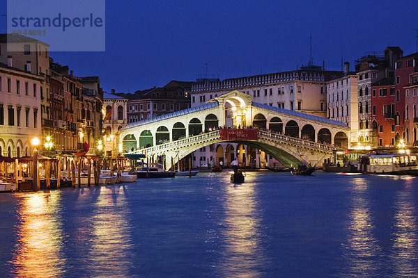 Italien Rialtobrücke Venedig
