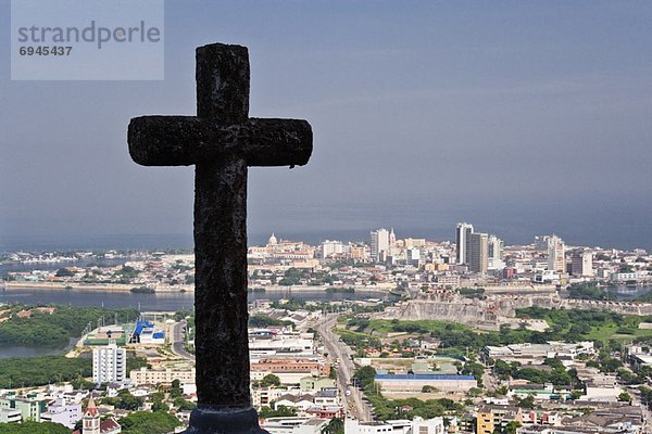 überqueren Draufsicht Kolumbien Kreuz