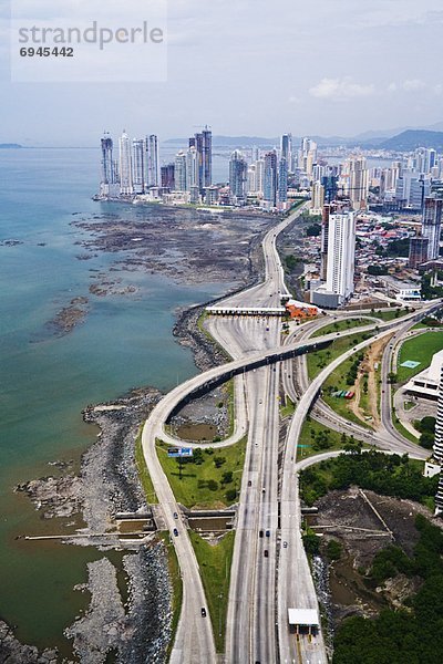 Großstadt  Ansicht  Luftbild  Fernsehantenne  Panama