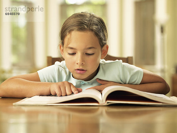 Little Girl Reading