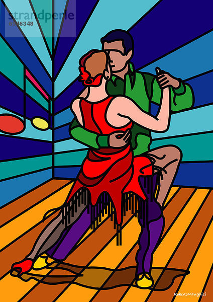 tanzen  Illustration  Tango