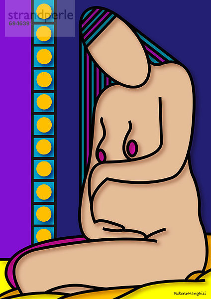 Frau  Illustration  Schwangerschaft