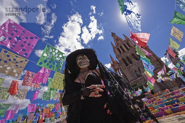 hoch  oben  Frau  Tag  Kleidung  Mexiko  San Miguel de Allende