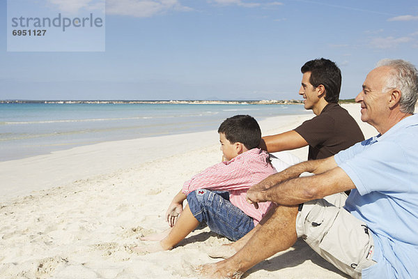 Familie am Strand