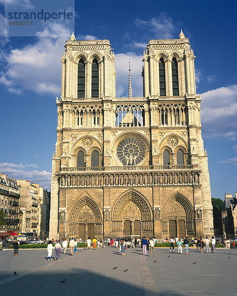 Kathedrale Notre Dame  Paris  Frankreich