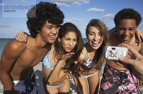 Pose Freundschaft Fotografie Strand