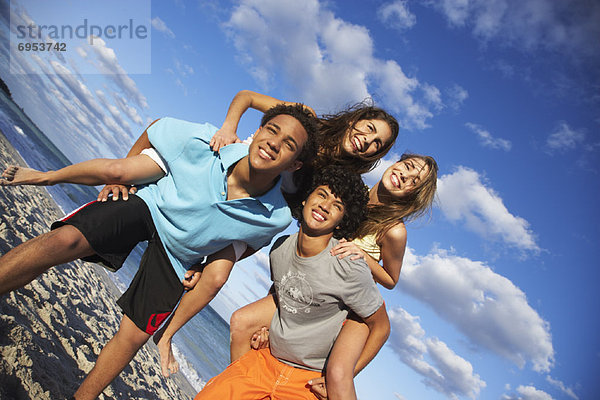 Portrait  Freundschaft  Strand