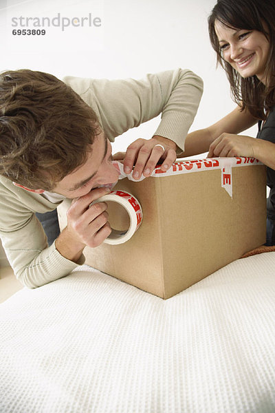 Schlafzimmer verpacken