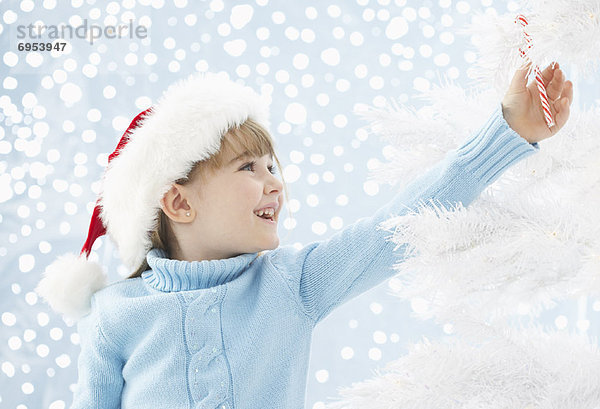 Spazierstock Stock Weihnachtsbaum Tannenbaum Süßigkeit Mädchen