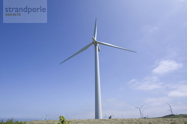 Windturbine Windrad Windräder Hokkaido Japan