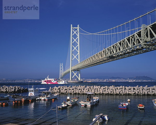 Hyogo  Akashi-Kaikyo-Brücke  Honshu  Japan