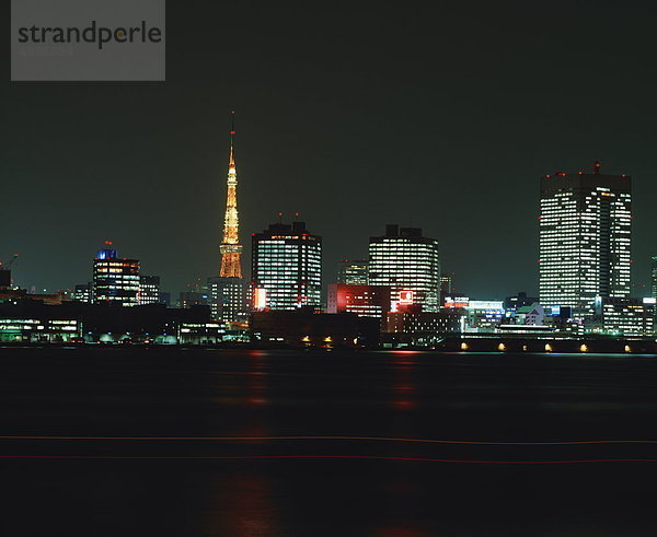 Skyline  Skylines  Nacht  Tokyo  Hauptstadt