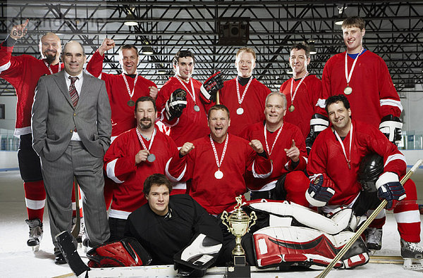 Teamwork  Portrait  Medaille  Hockey  Pokal