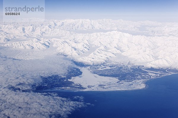 Küste  Ansicht  Alaska  Luftbild  Fernsehantenne