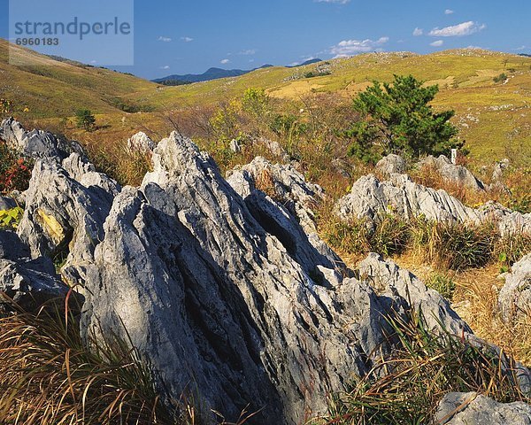 Herbst  Japan  Karst  Tafelland