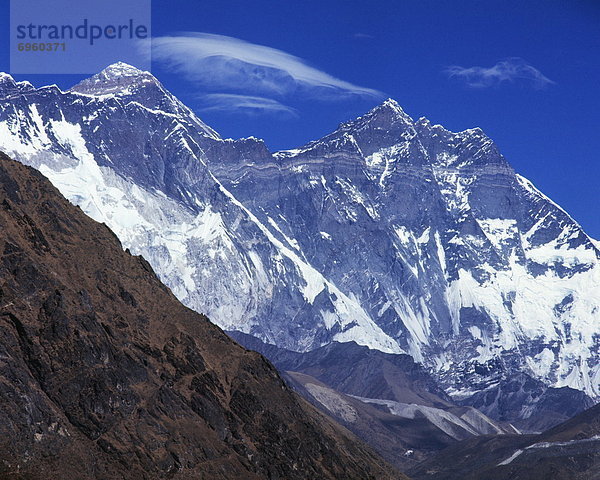 Berg  Gebirgszug  Mount Everest  Sagarmatha  Lhotse  Nepal
