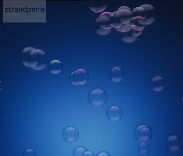 Blase  Blasen  Hintergrund  blau