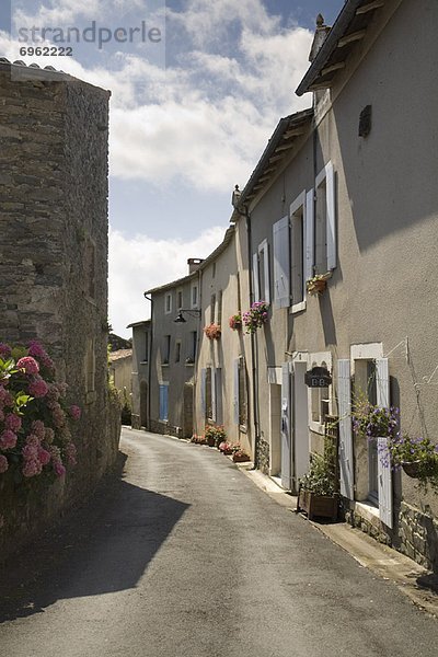 Street in Vouvant  Loire Region France