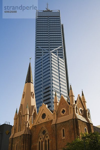 hoch  oben  Einheit  Gebäude  aufwärts  Kirche  Australien  Perth  Western Australia