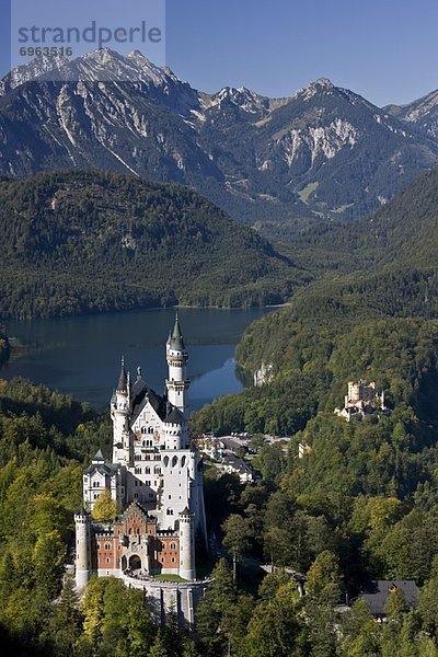 Schloss Neuschwanstein  Schwangau  Allgäu  Bayern  Deutschland