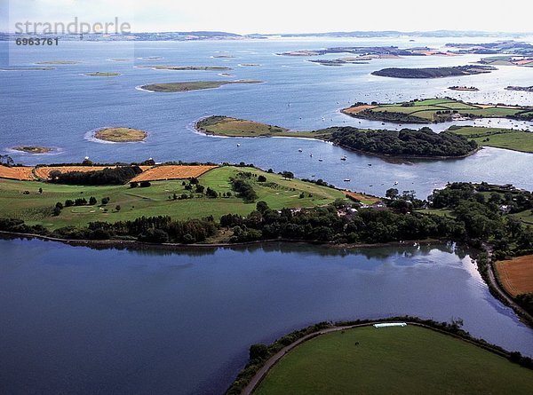 Meer  Insel  Ansicht  Luftbild  Fernsehantenne  Nordirland