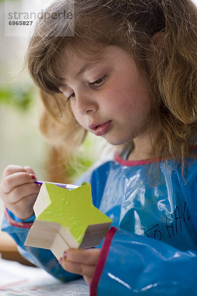 Little Girl Painting