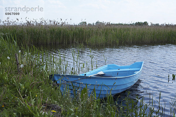 Rowboat on Shore  Narew River Poland