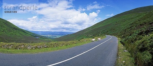 Road Along A Mountain  The Vee  Knockmealdown Mountains  Republic Of Ireland