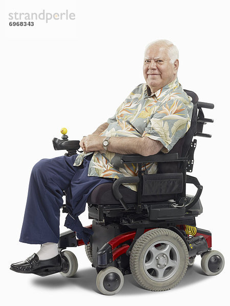 Mann Behinderung Rollstuhl