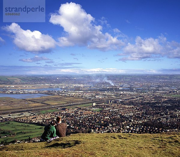 Belfast  Hauptstadt  sitzend  Ansicht  Irland