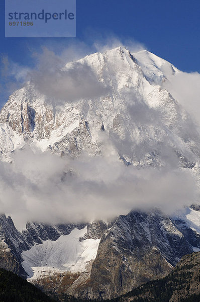 Trentino Südtirol  Montblanc  Mont Blanc  Aostatal  Italien