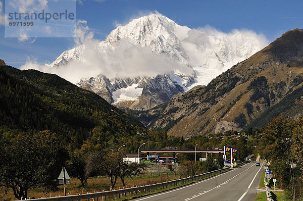 Trentino Südtirol  Montblanc  Mont Blanc  Aostatal  Italien