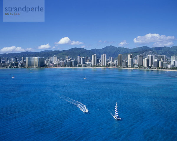 Hotel  Ansicht  Luftbild  Fernsehantenne  Waikiki