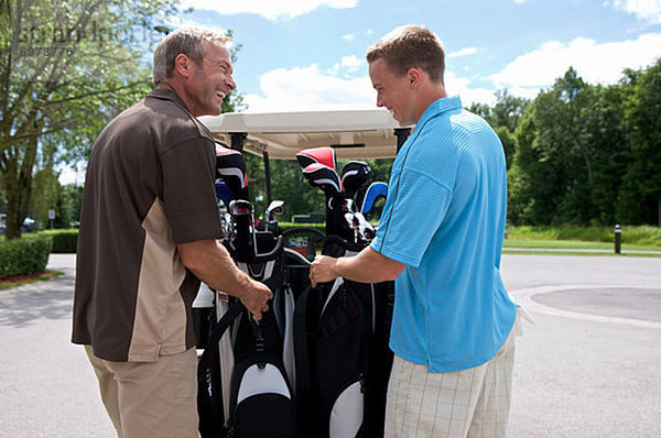 Menschlicher Vater  Sohn  Golfsport  Golf  Kanada  Kurs  Ontario