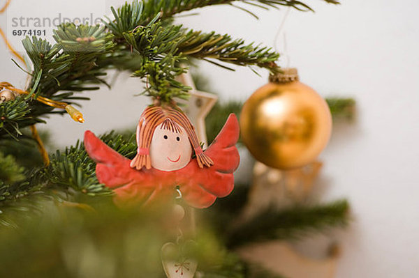 Close-up Weihnachten Weihnachtsbaum Tannenbaum Dekoration