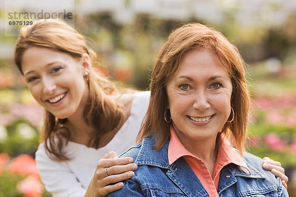 Portrait Garten Tochter Mutter - Mensch