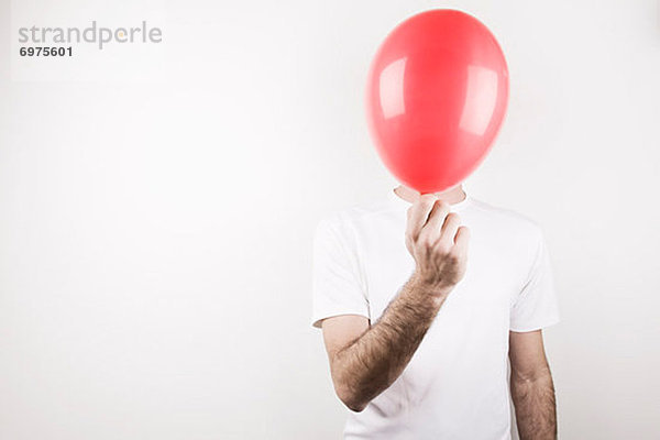 Mann  Luftballon  Ballon  halten