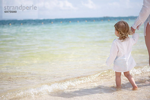 Strand  halten  Mexiko  Mädchen  Cancun