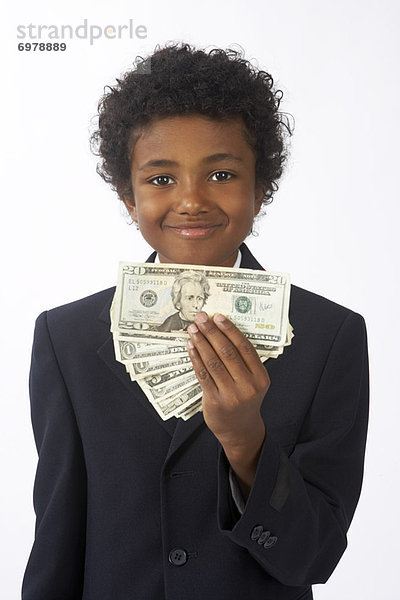 Junge - Person  halten  Geld