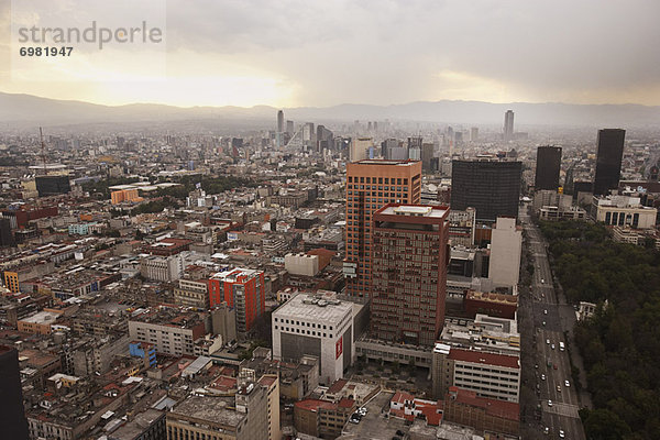 Großstadt  Mexiko  Ansicht  Luftbild  Fernsehantenne  Innenstadt